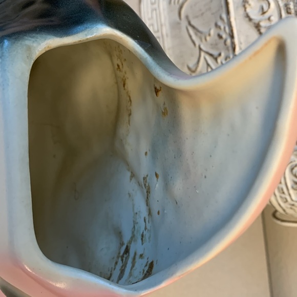 Adorable Mid-Century Pink and Black Fish Planter or wall pocket. Ceramic - Picture 4 of 6